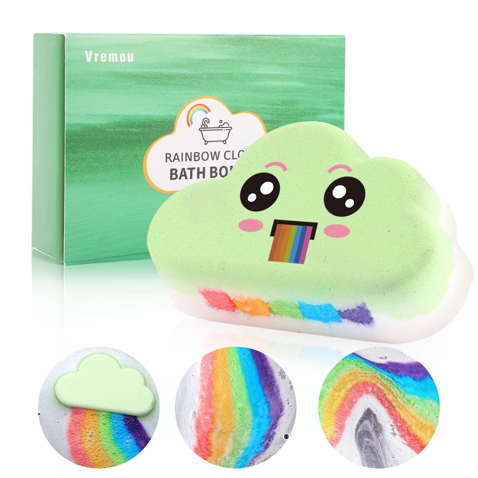 Rainbow Bath Bombs – Handmade Organic Fizzy Bubble Bath - Onlytenbucks.com