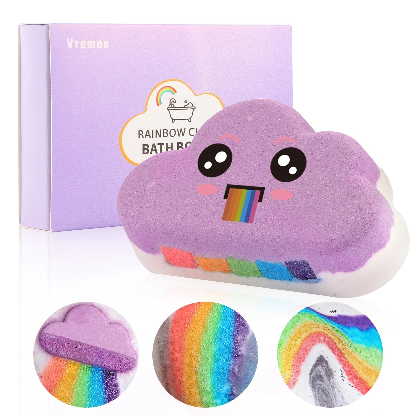 Rainbow Bath Bombs – Handmade Organic Fizzy Bubble Bath - Onlytenbucks.com