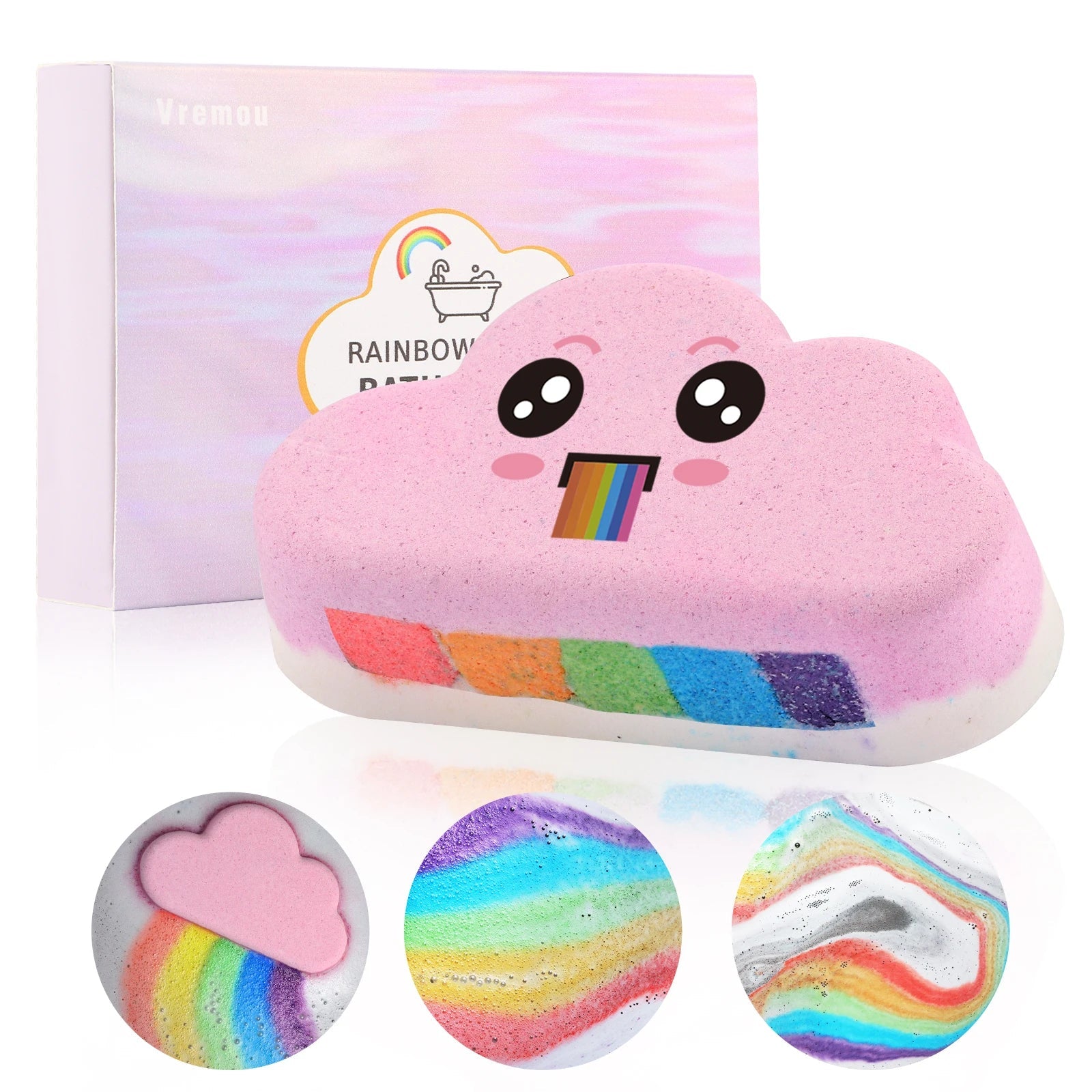 Rainbow Bath Bombs – Handmade Organic Fizzy Bubble Bath - Onlytenbucks.com