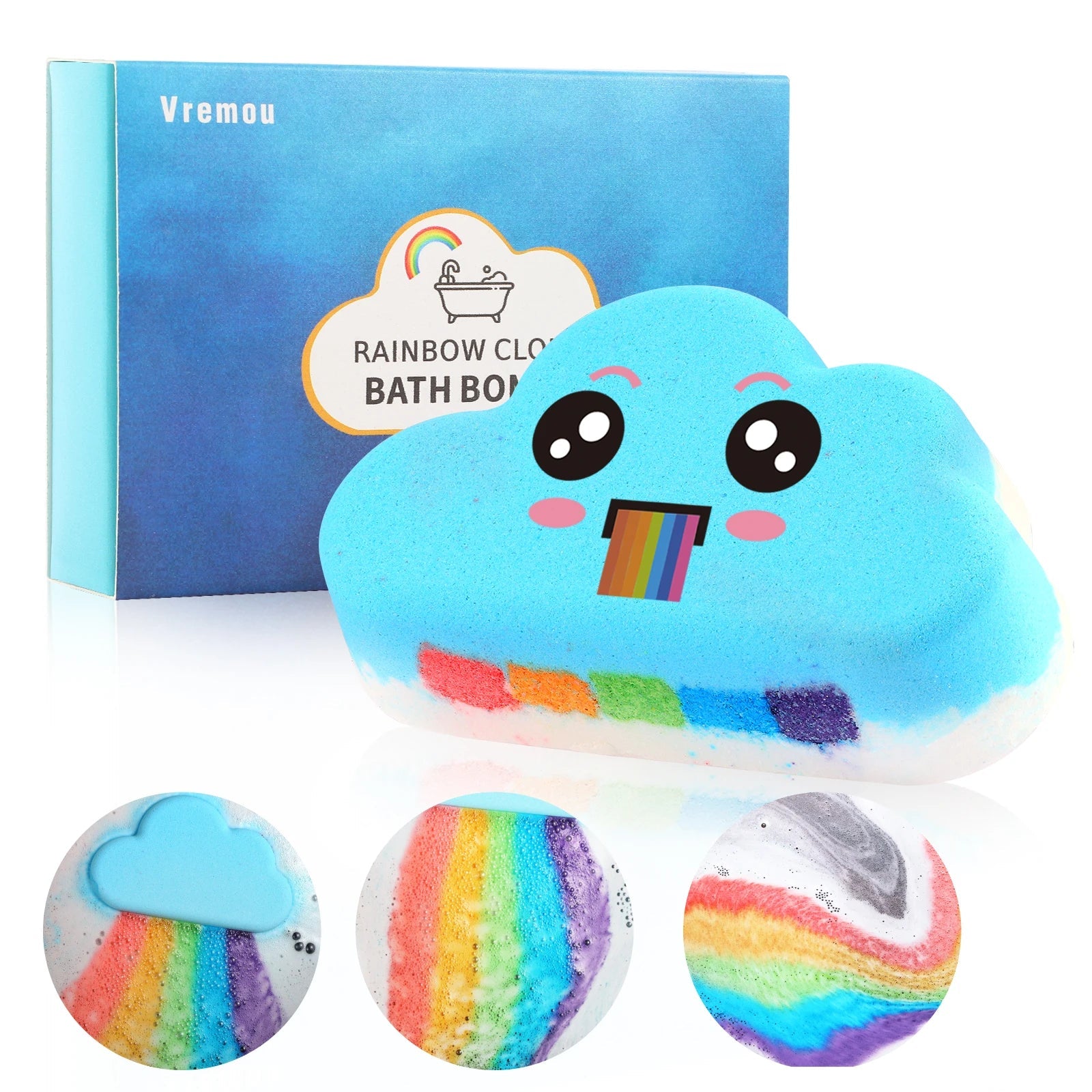 Rainbow Bath Bombs – Handmade Organic Fizzy Bubble Bath - Onlytenbucks.com