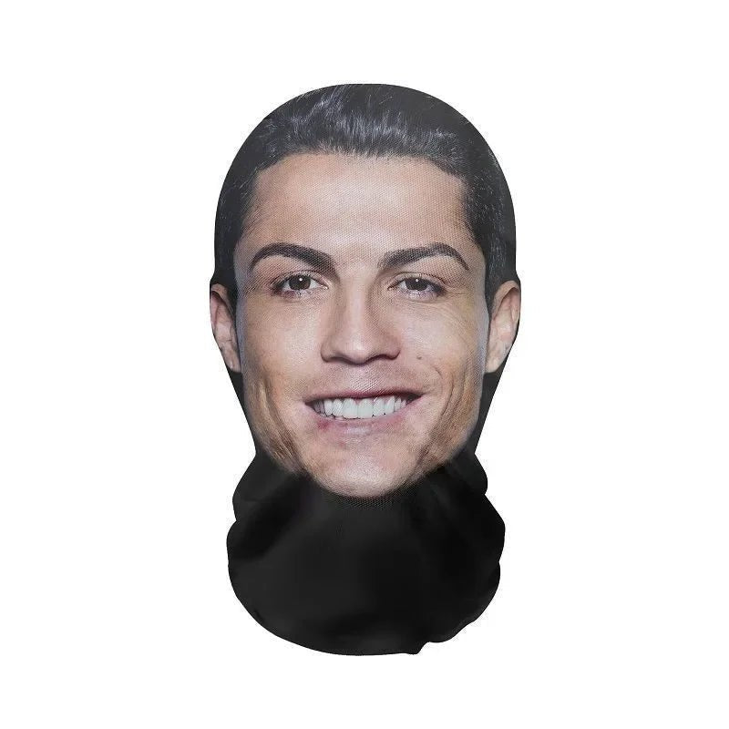 Realistic 3D Celebrity Face Mask – Full Face Nylon Cosplay Headgear - Onlytenbucks.com