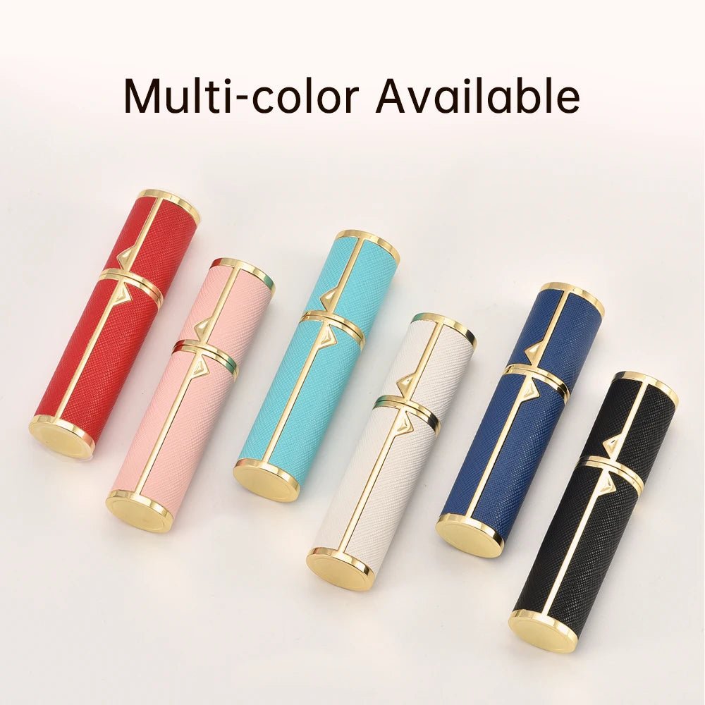 Refillable Perfume Bottle – 5ml Travel Spray Atomizer with PU Leather Case - Onlytenbucks.com