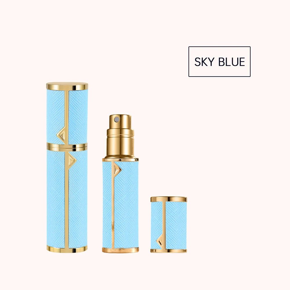 Refillable Perfume Bottle – 5ml Travel Spray Atomizer with PU Leather Case - Onlytenbucks.com