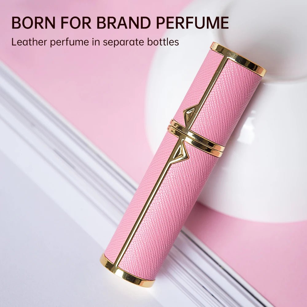 Refillable Perfume Bottle – 5ml Travel Spray Atomizer with PU Leather Case - Onlytenbucks.com