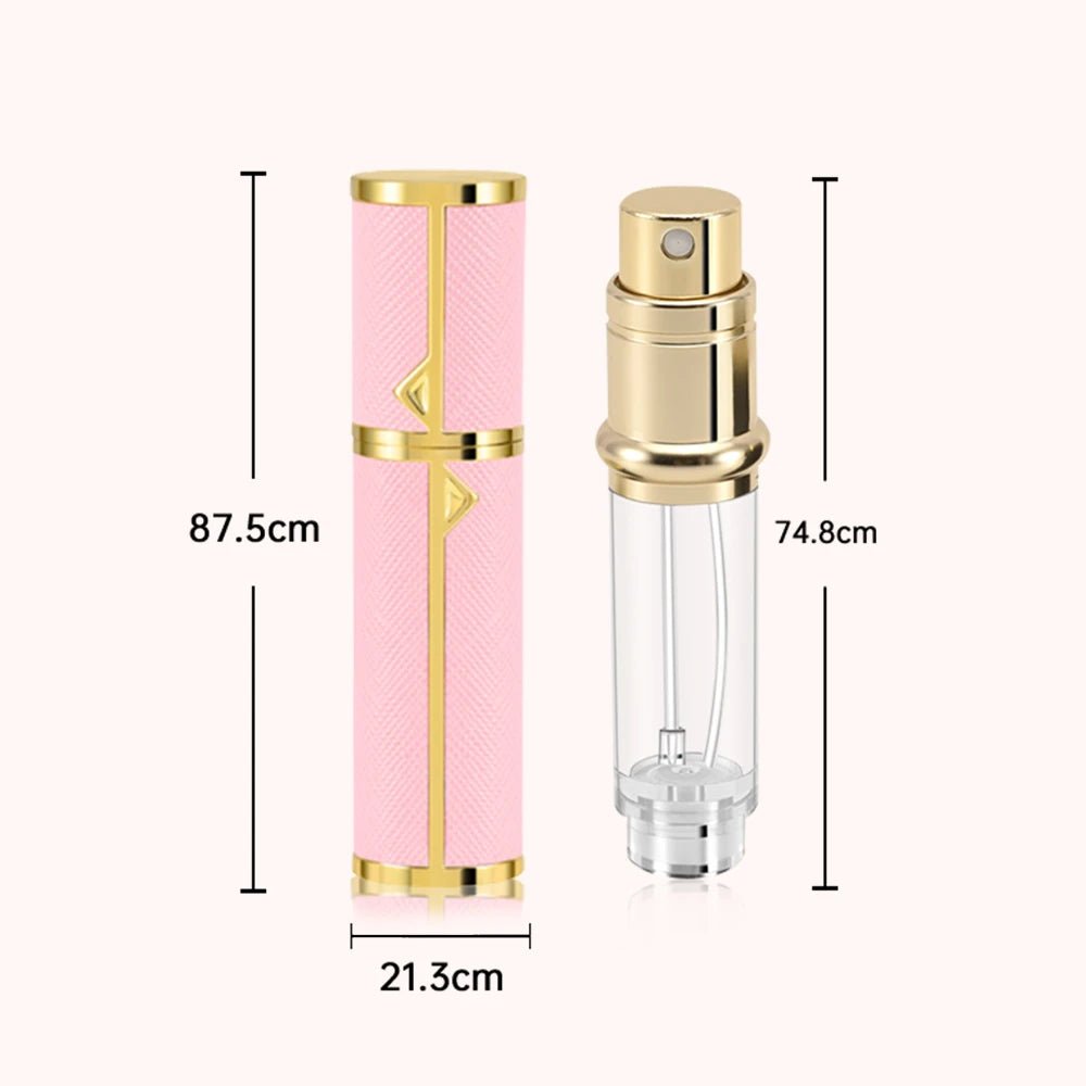 Refillable Perfume Bottle – 5ml Travel Spray Atomizer with PU Leather Case - Onlytenbucks.com