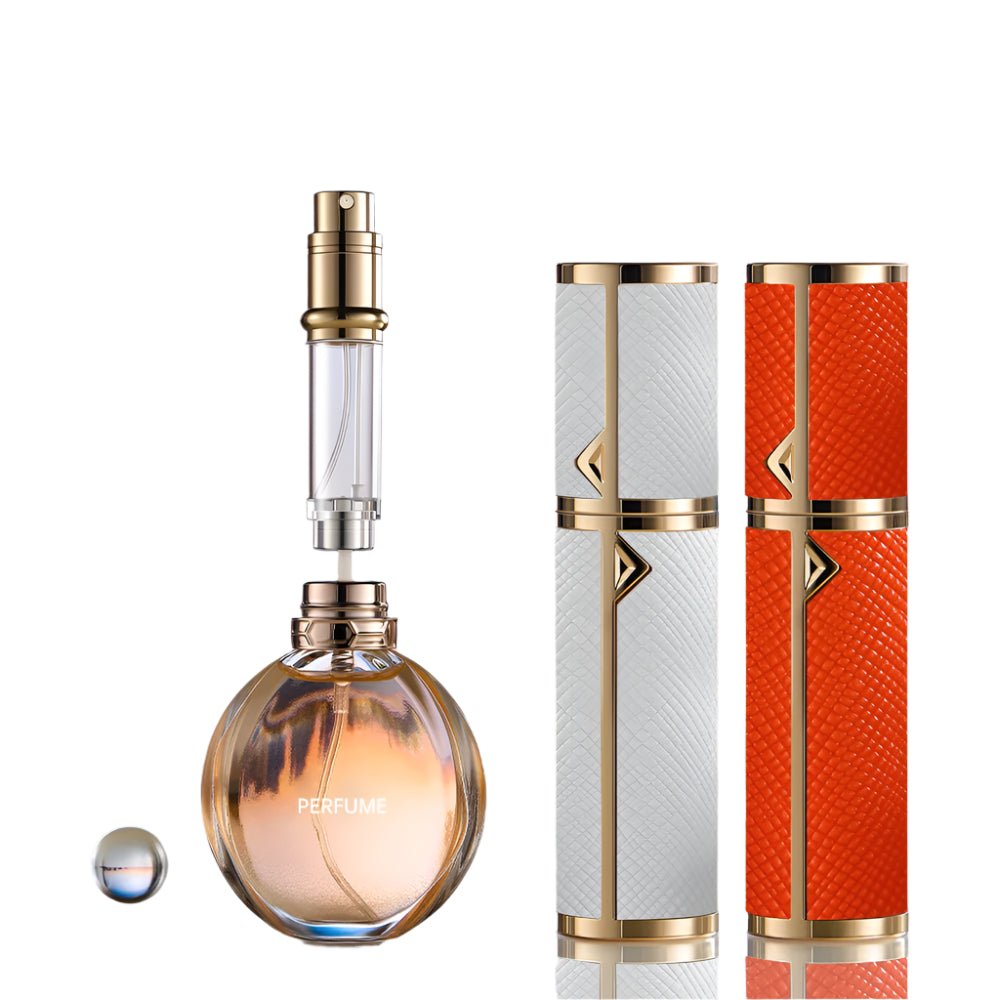 Refillable Perfume Bottle – 5ml Travel Spray Atomizer with PU Leather Case - Onlytenbucks.com