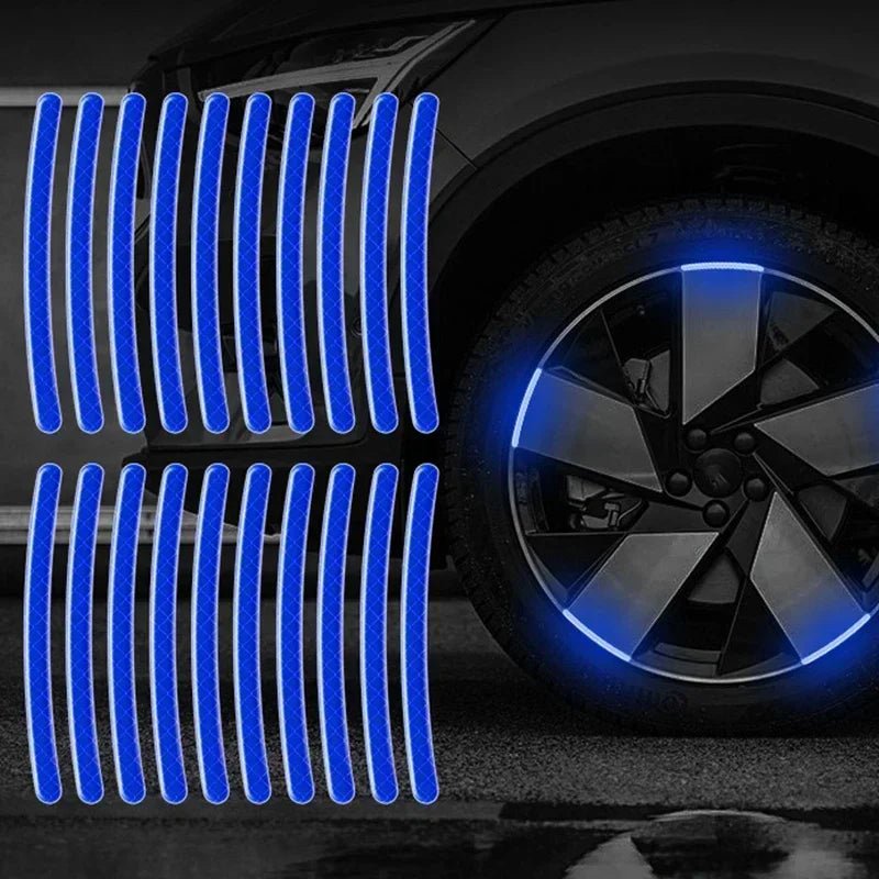 Reflective Car Wheel Hub Stripe Stickers - Onlytenbucks.com