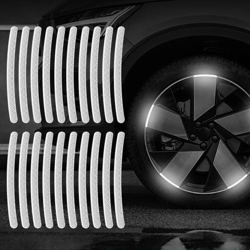 Reflective Car Wheel Hub Stripe Stickers - Onlytenbucks.com