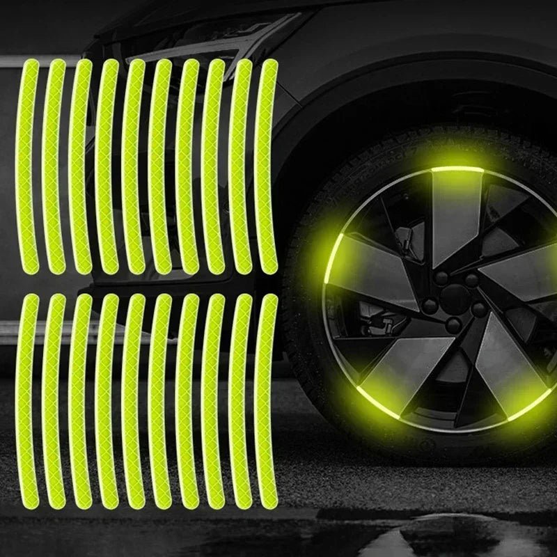 Reflective Car Wheel Hub Stripe Stickers - Onlytenbucks.com