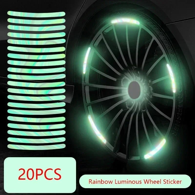 Reflective Car Wheel Hub Stripe Stickers - Onlytenbucks.com