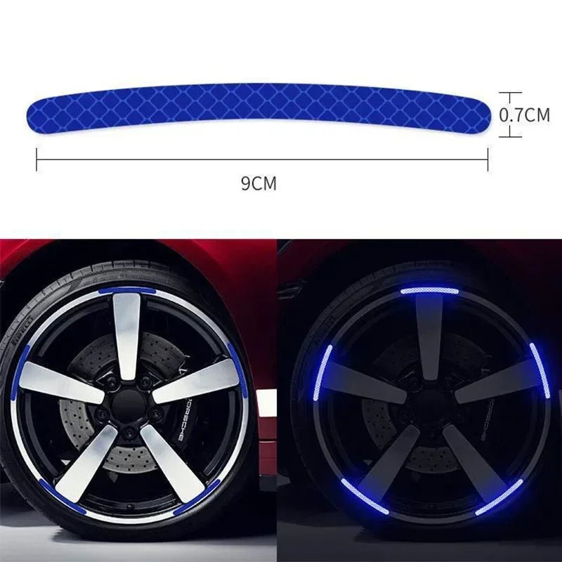 Reflective Car Wheel Hub Stripe Stickers - Onlytenbucks.com