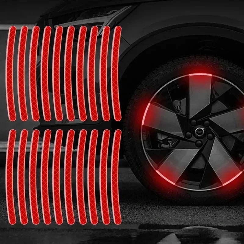 Reflective Car Wheel Hub Stripe Stickers - Onlytenbucks.com