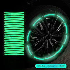 Reflective Car Wheel Hub Stripe Stickers - Onlytenbucks.com