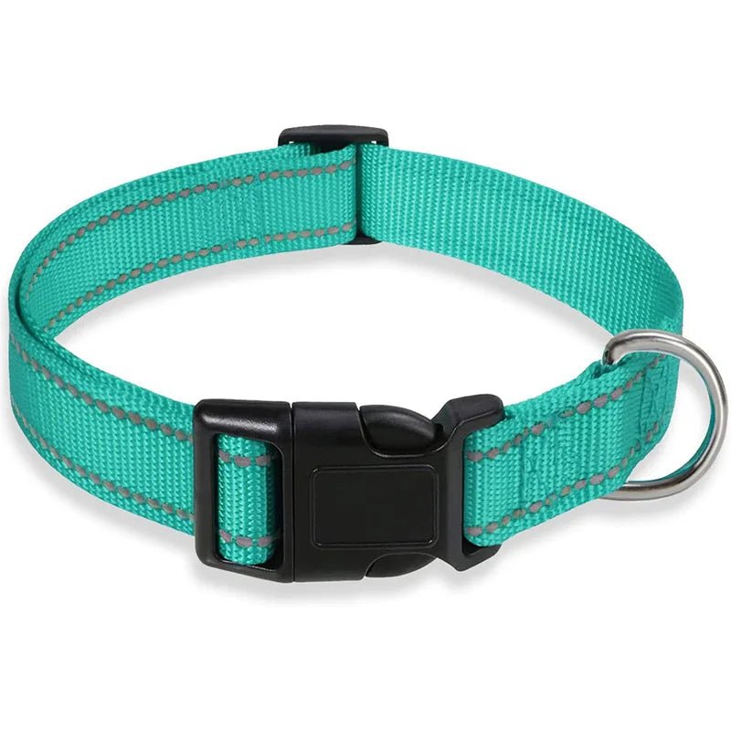 Reflective Nylon Dog Collar – Adjustable Safety Strap - Onlytenbucks.com