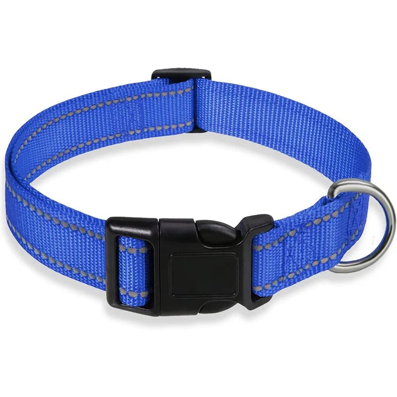 Reflective Nylon Dog Collar – Adjustable Safety Strap - Onlytenbucks.com