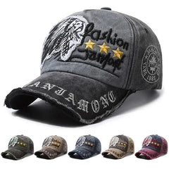 Retro Distressed Letter Embroidery Baseball Cap - Onlytenbucks.com