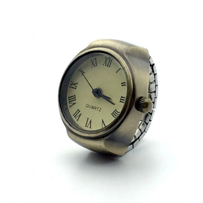Retro Roman Vintage Punk Finger Watch Ring - Onlytenbucks.com