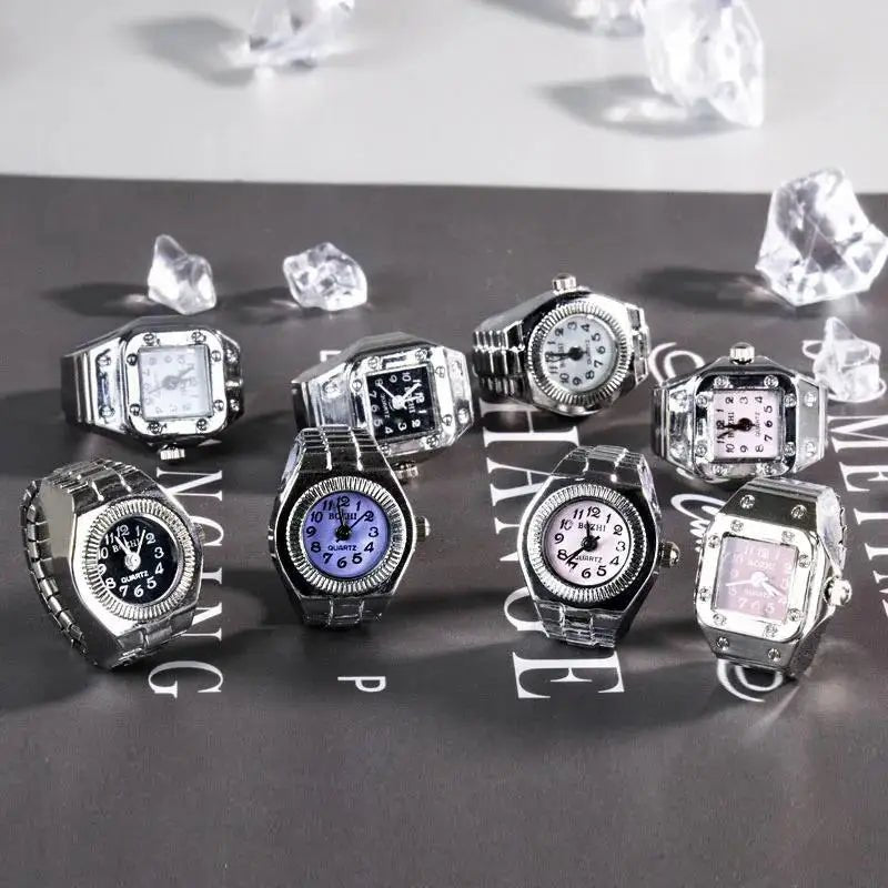 Retro Roman Vintage Punk Finger Watch Ring - Onlytenbucks.com