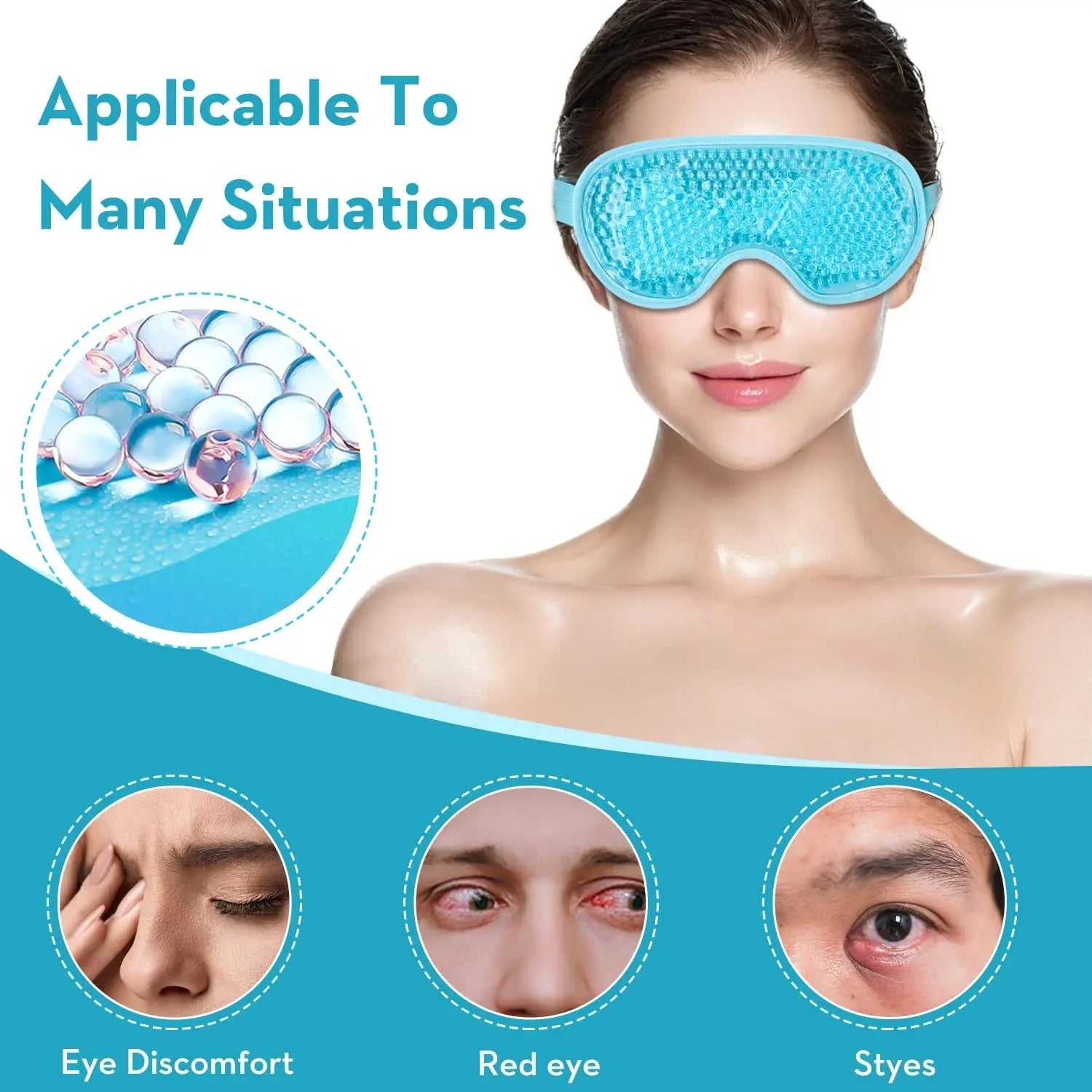 Reusable Gel Eye Mask – Hot & Cold Therapy for Relaxation - Onlytenbucks.com