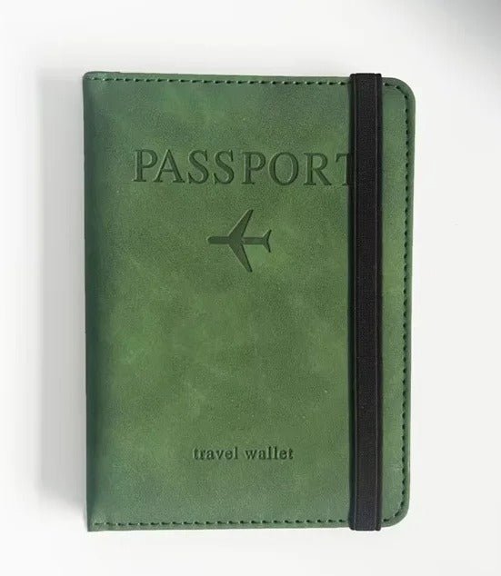 RFID Vintage PU Leather Passport Holder – Multi-Function Travel Wallet - Onlytenbucks.com