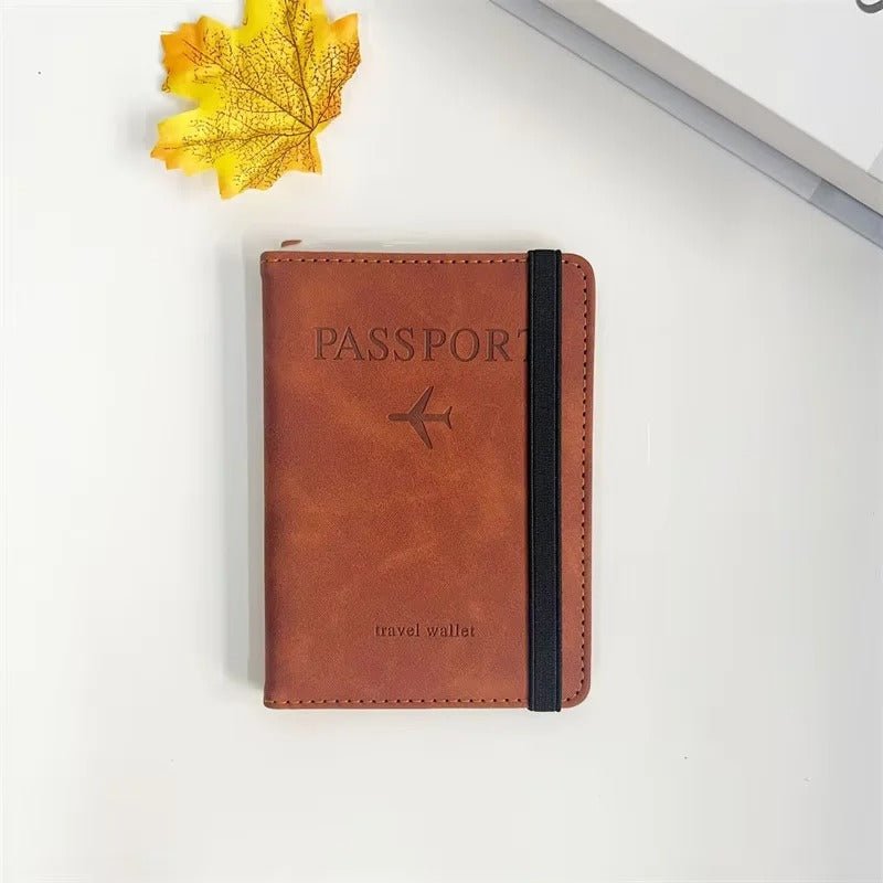 RFID Vintage PU Leather Passport Holder – Multi-Function Travel Wallet - Onlytenbucks.com