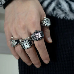 Roman Numeral Punk Gothic Finger Clock Jewelry - Onlytenbucks.com