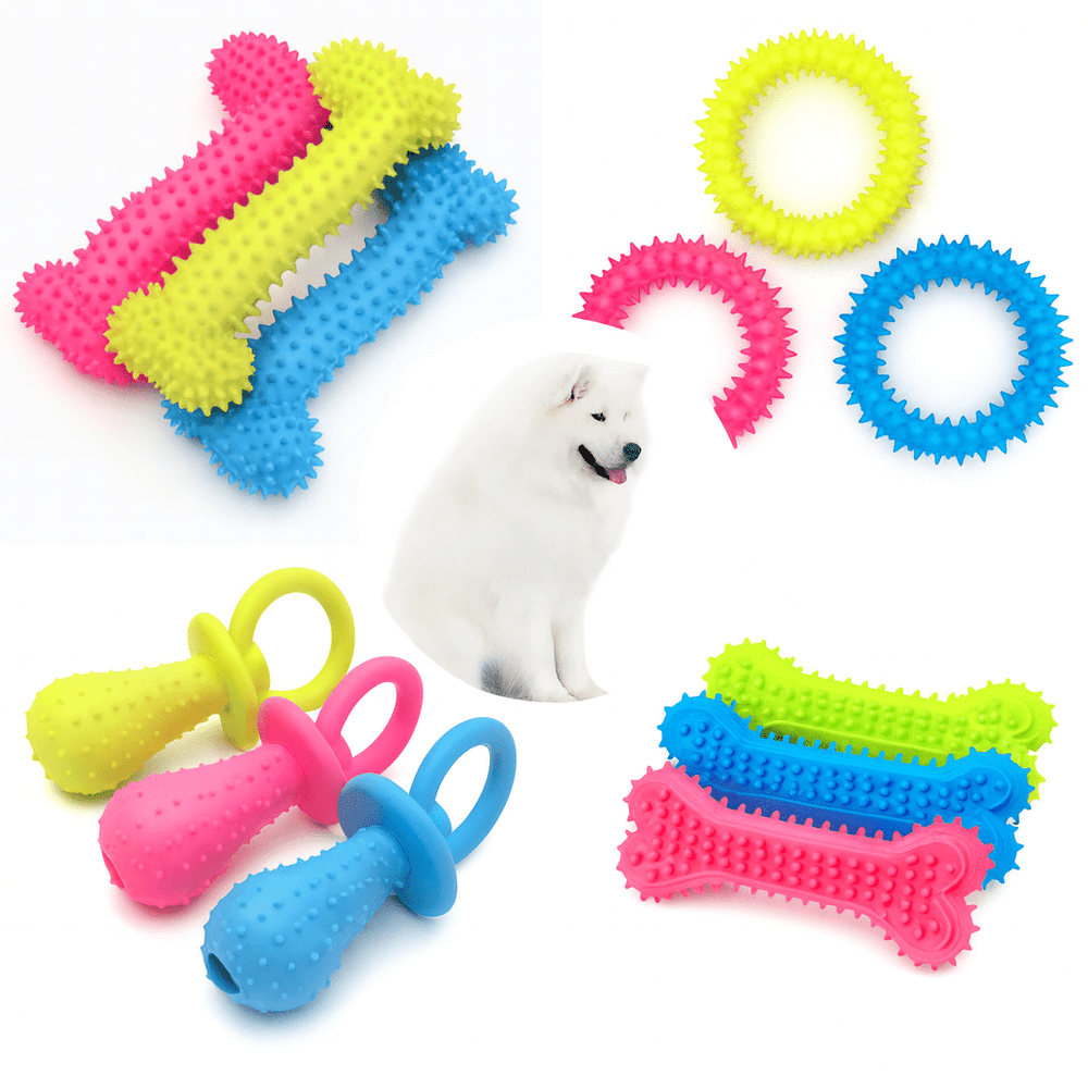 Rubber Chew Toy for Small Dogs – Durable Bite - Resistant - Onlytenbucks.com