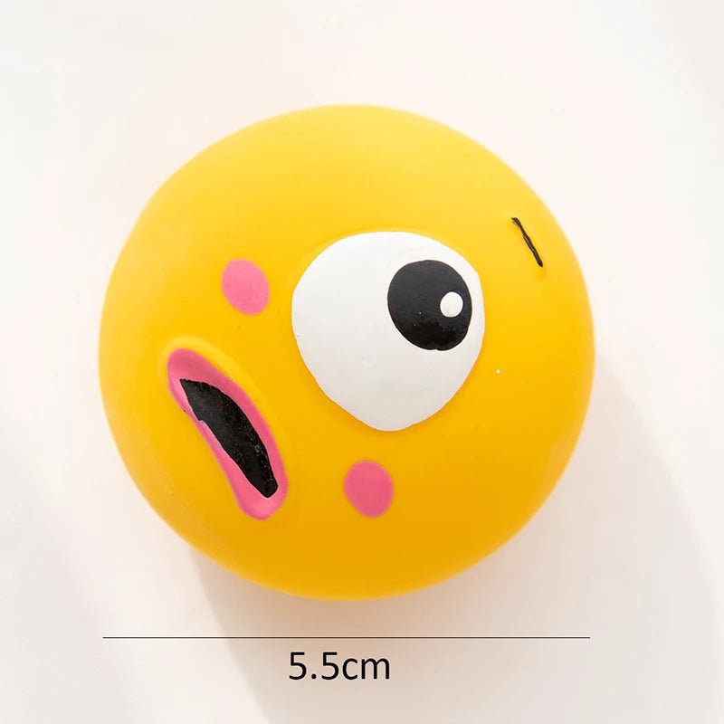 Rubber Squeaky Ball Dog Toy – Bite - Resistant Chew Ball - Onlytenbucks.com