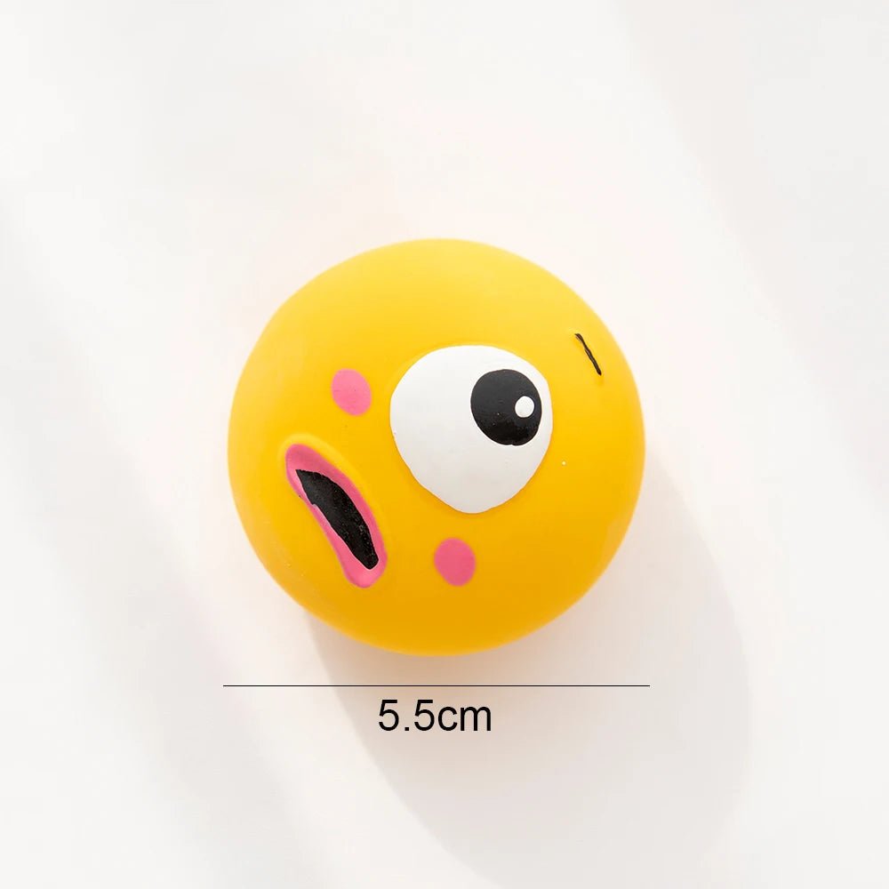 Rubber Squeaky Ball Dog Toy – Bite - Resistant Chew Ball - Onlytenbucks.com
