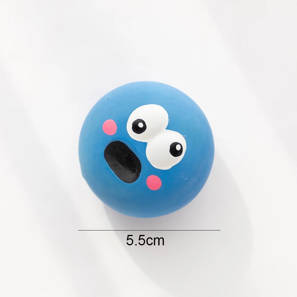 Rubber Squeaky Ball Dog Toy – Bite - Resistant Chew Ball - Onlytenbucks.com