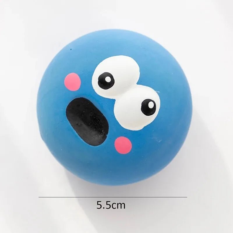 Rubber Squeaky Ball Dog Toy – Bite - Resistant Chew Ball - Onlytenbucks.com