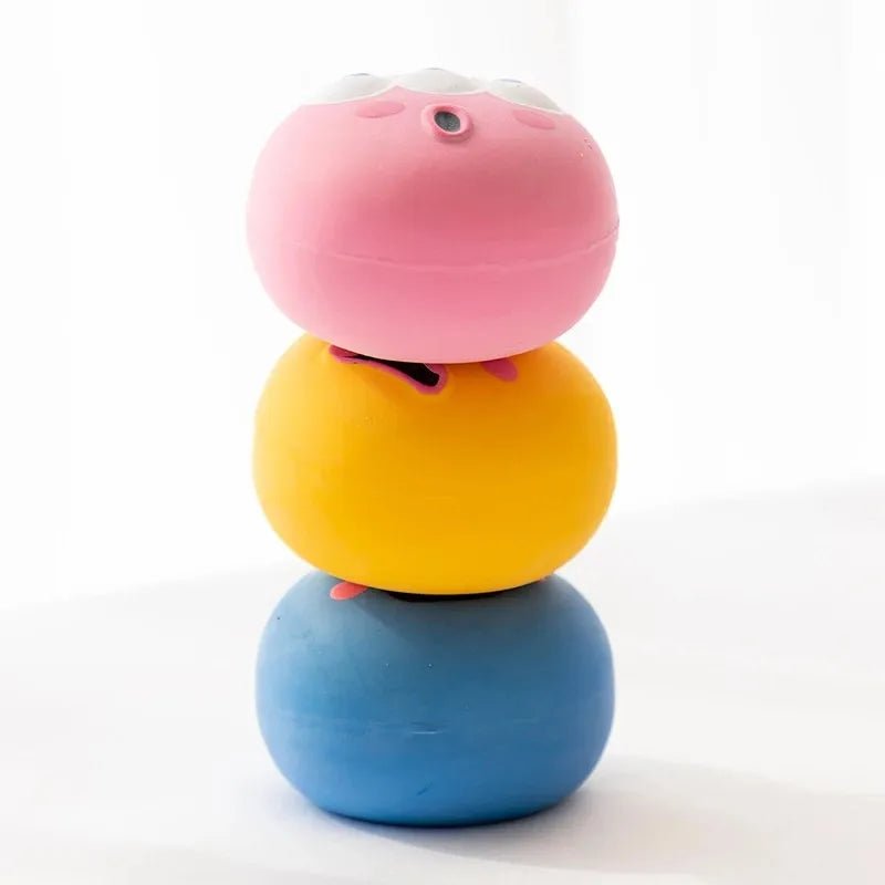 Rubber Squeaky Ball Dog Toy – Bite - Resistant Chew Ball - Onlytenbucks.com