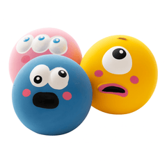 Rubber Squeaky Ball Dog Toy – Bite - Resistant Chew Ball - Onlytenbucks.com