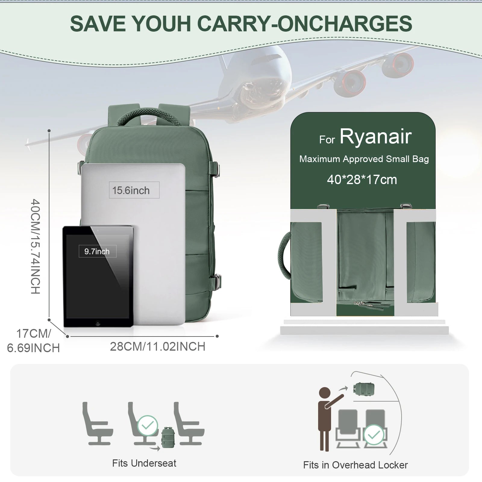Ryanair Cabin Backpack - Onlytenbucks.com