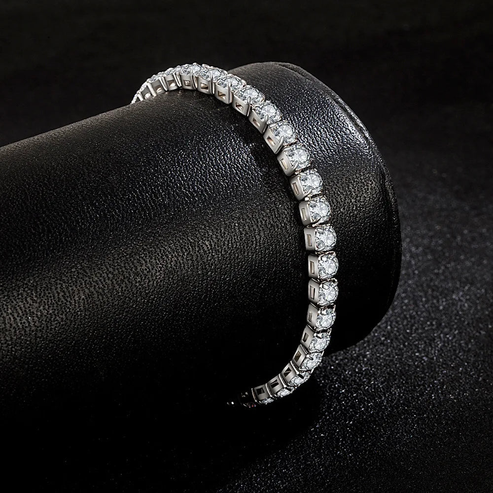 S925 Sterling Silver Tennis Bracelet – Zirconia Chain - Onlytenbucks.com