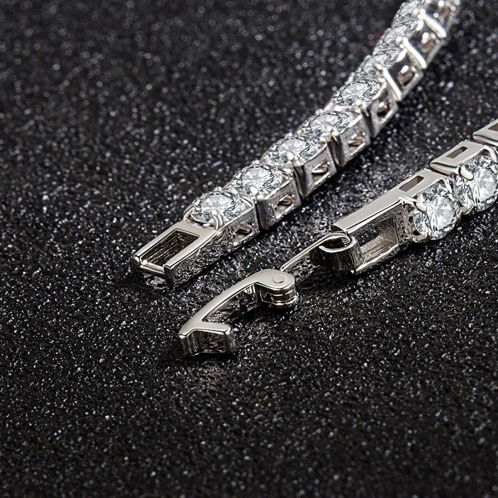 S925 Sterling Silver Tennis Bracelet – Zirconia Chain - Onlytenbucks.com