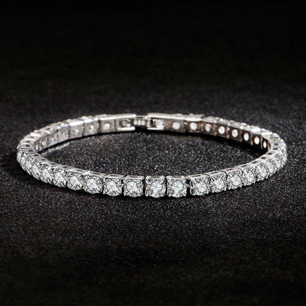 S925 Sterling Silver Tennis Bracelet – Zirconia Chain - Onlytenbucks.com