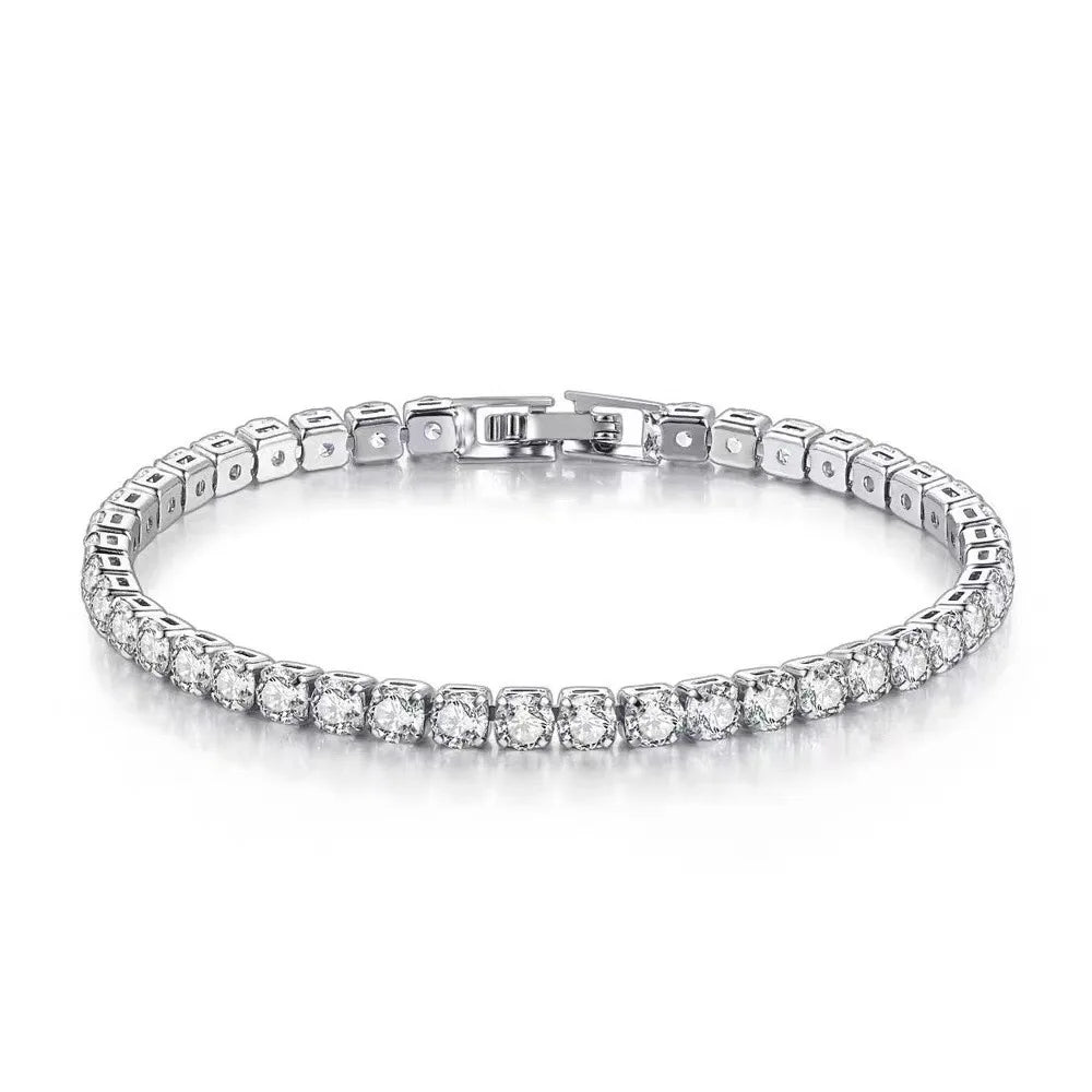 S925 Sterling Silver Tennis Bracelet – Zirconia Chain - Onlytenbucks.com
