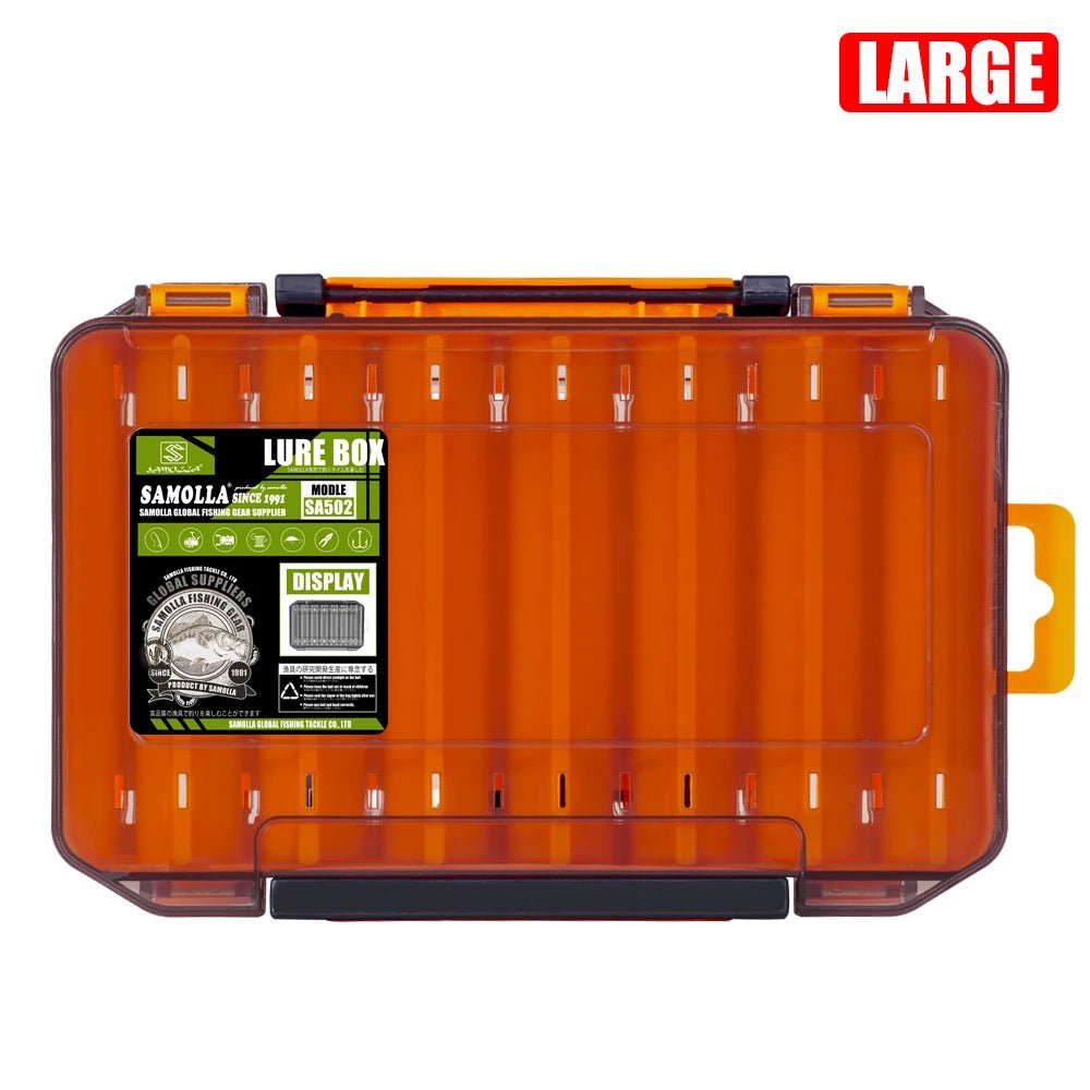 SAMOLLA Double-Sided Compact Tackle Box - Streamline Fishing with Durable, Versatile Organizer - Onlytenbucks.com