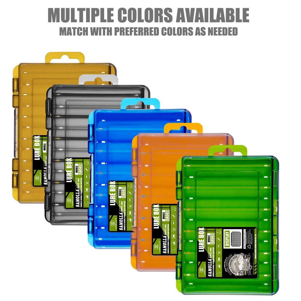 SAMOLLA Double-Sided Compact Tackle Box - Streamline Fishing with Durable, Versatile Organizer - Onlytenbucks.com