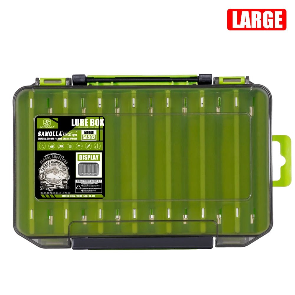 SAMOLLA Double-Sided Compact Tackle Box - Streamline Fishing with Durable, Versatile Organizer - Onlytenbucks.com
