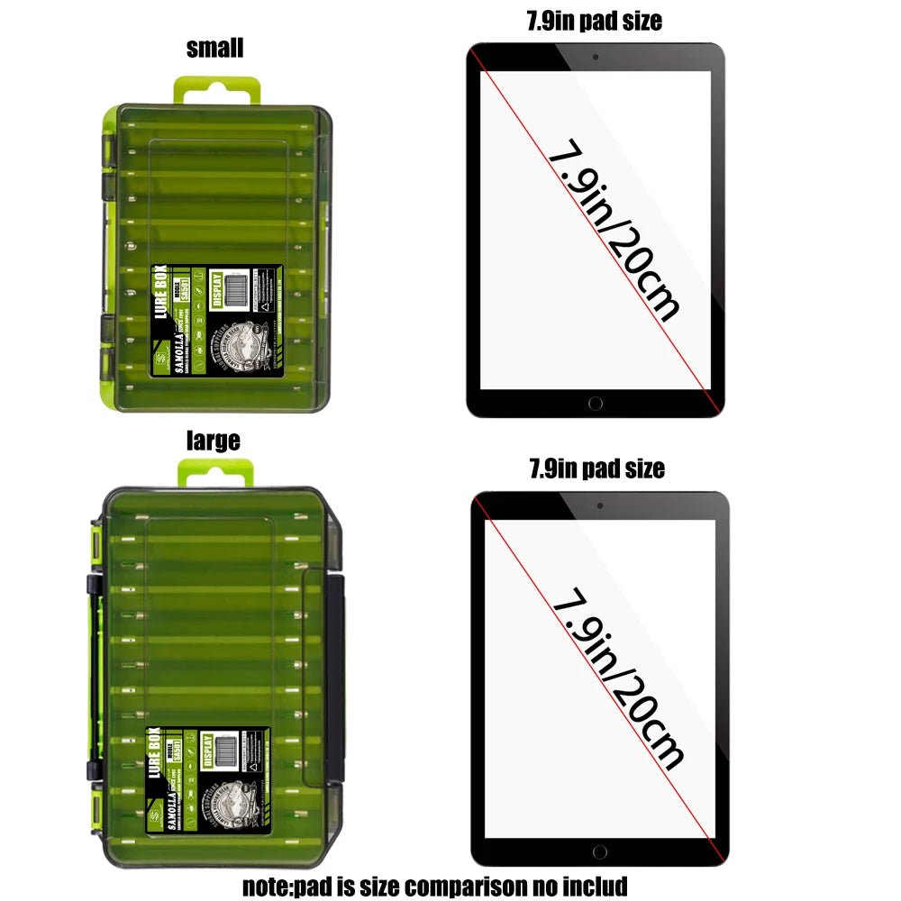 SAMOLLA Double-Sided Compact Tackle Box - Streamline Fishing with Durable, Versatile Organizer - Onlytenbucks.com
