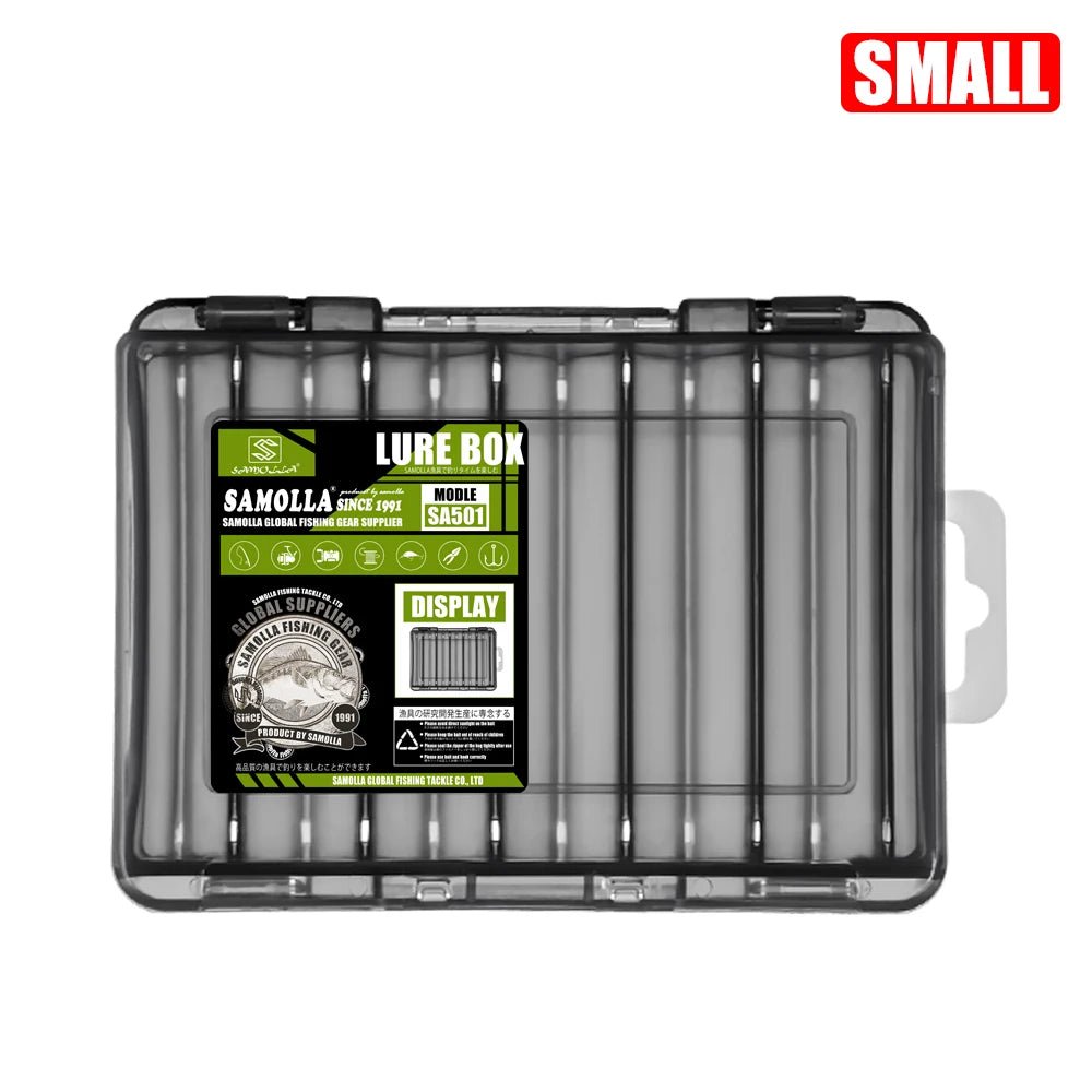 SAMOLLA Double-Sided Compact Tackle Box - Streamline Fishing with Durable, Versatile Organizer - Onlytenbucks.com