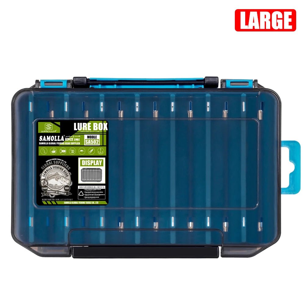SAMOLLA Double-Sided Compact Tackle Box - Streamline Fishing with Durable, Versatile Organizer - Onlytenbucks.com