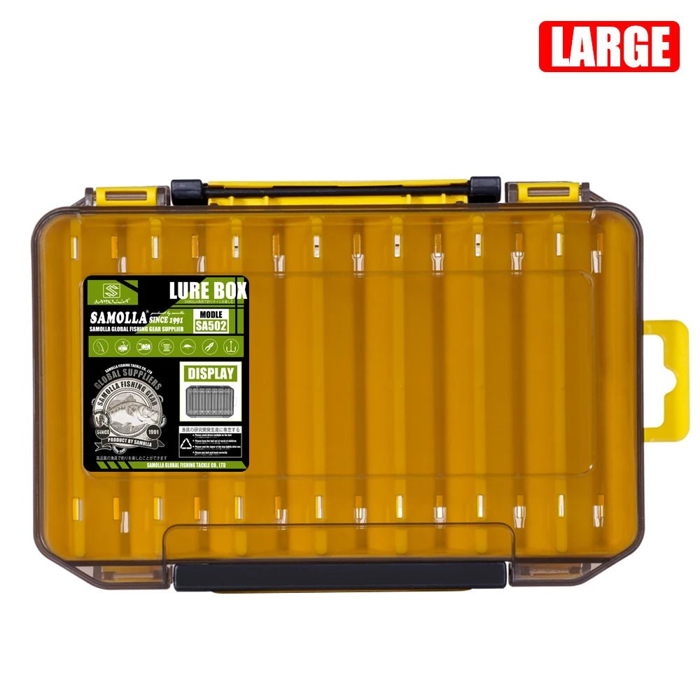 SAMOLLA Double-Sided Compact Tackle Box - Streamline Fishing with Durable, Versatile Organizer - Onlytenbucks.com