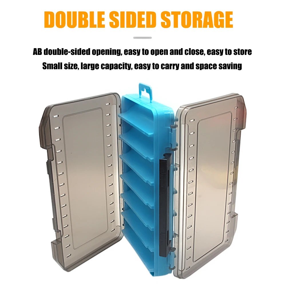 SAMOLLA Double-Sided Compact Tackle Box - Streamline Fishing with Durable, Versatile Organizer - Onlytenbucks.com
