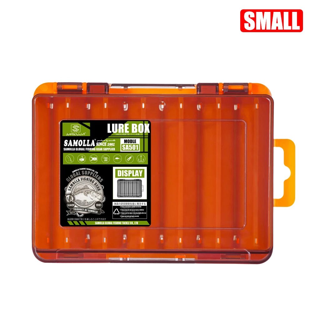 SAMOLLA Double-Sided Compact Tackle Box - Streamline Fishing with Durable, Versatile Organizer - Onlytenbucks.com