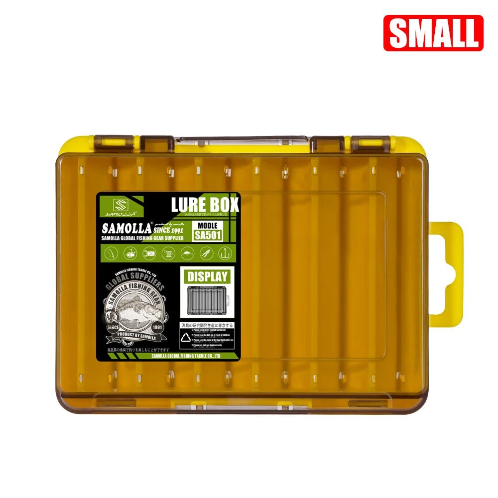 SAMOLLA Double-Sided Compact Tackle Box - Streamline Fishing with Durable, Versatile Organizer - Onlytenbucks.com