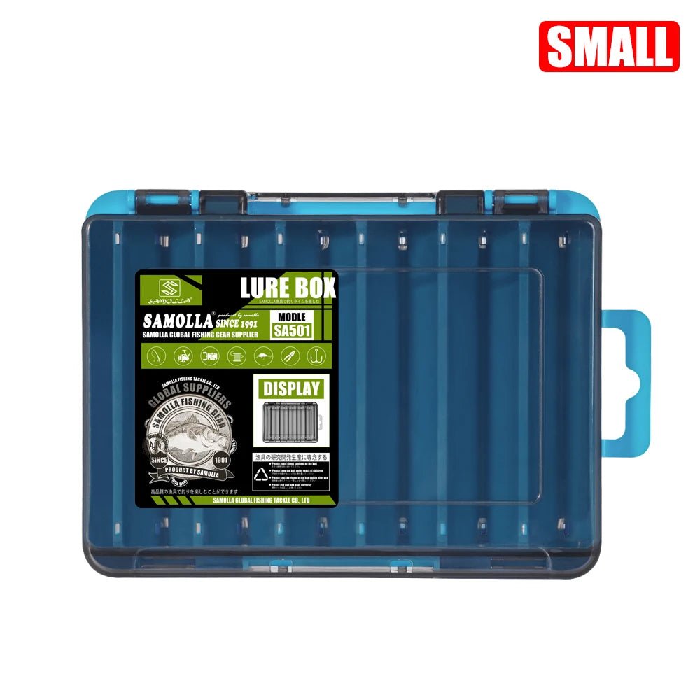 SAMOLLA Double-Sided Compact Tackle Box - Streamline Fishing with Durable, Versatile Organizer - Onlytenbucks.com