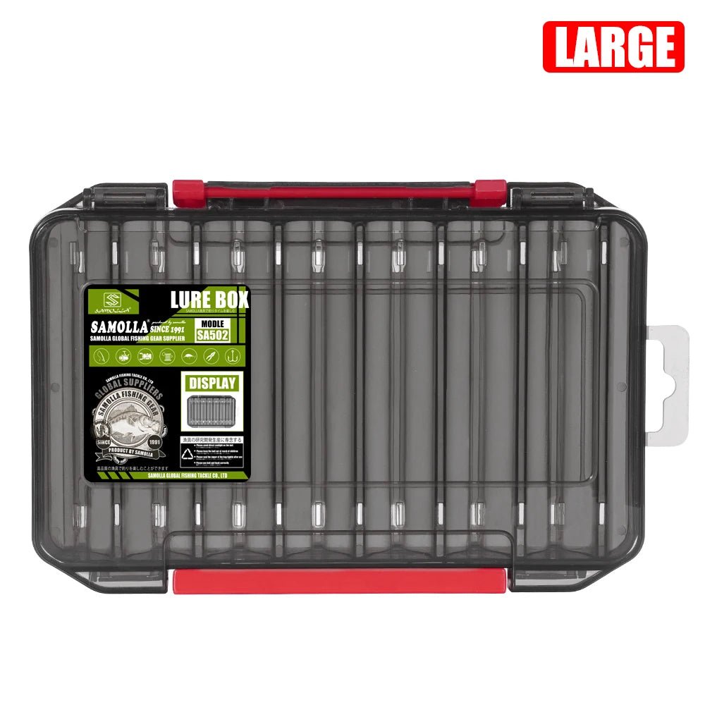 SAMOLLA Double-Sided Compact Tackle Box - Streamline Fishing with Durable, Versatile Organizer - Onlytenbucks.com